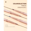 Wholesale of Ike's independently packaged double-head automatic eyebrow pencil with toothbrush head, quick drawing misty small triangular makeup pen Specification image